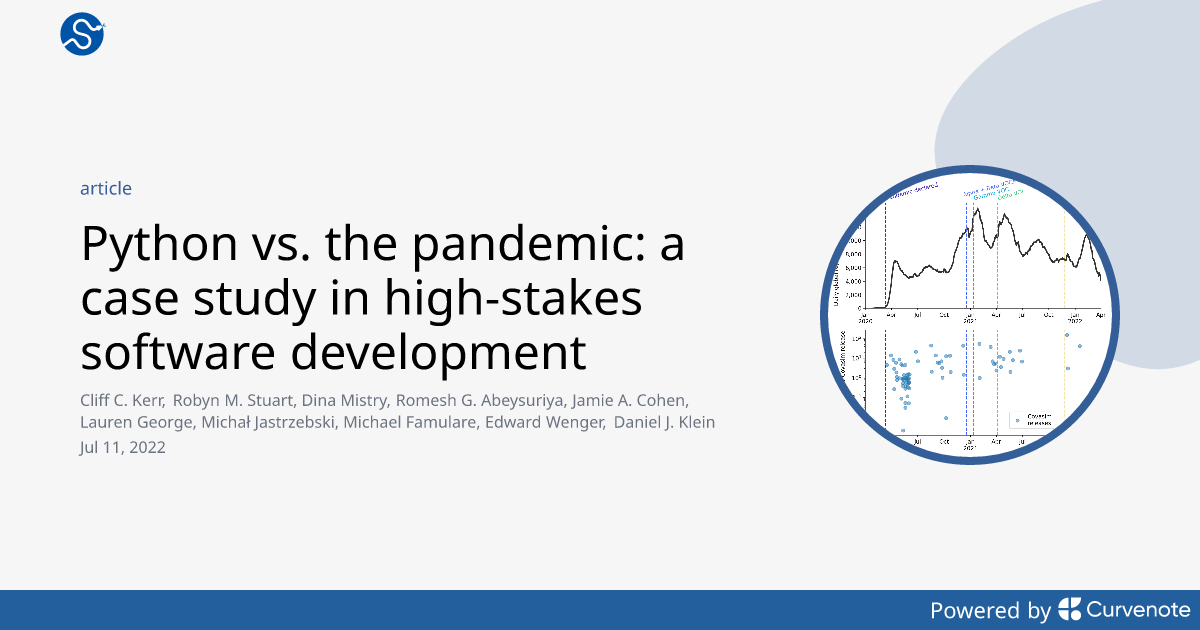 Python vs. the pandemic: a case study in high-stakes software ...